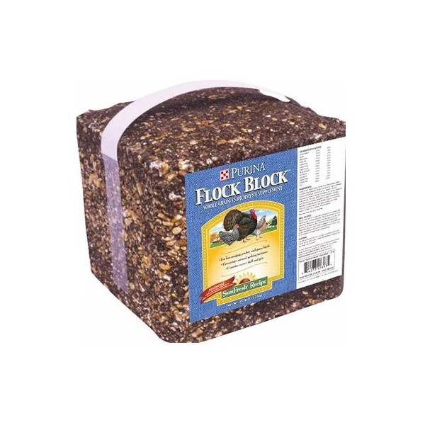 Land Olakes Purina Feed 25LB Flock Block 3003351603 Zoro